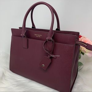 Kate spade large Cameron satchel handbag cherry